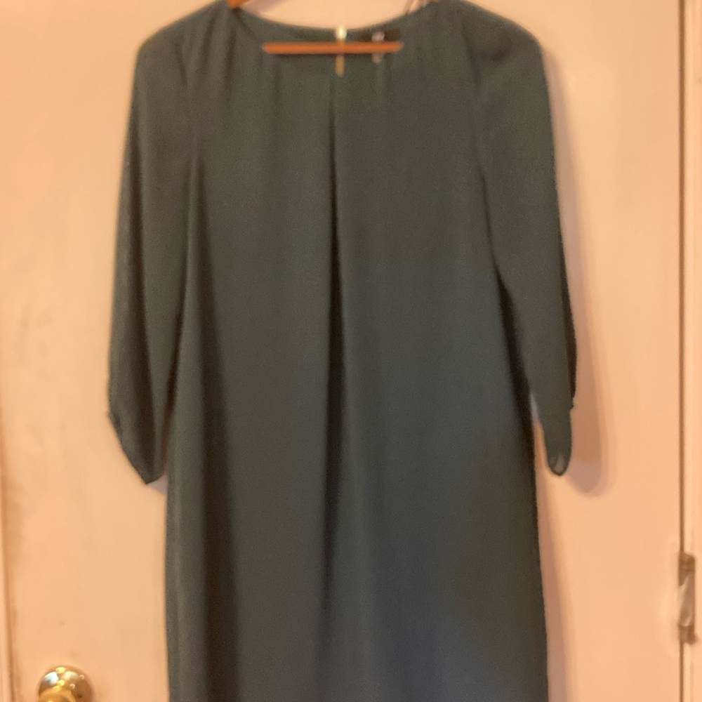 H&M Green Long Sleeve Dress Size 6